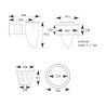 Skimmers boca larga tapa circular 15l.