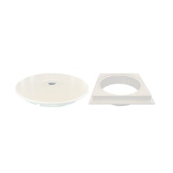 Marco cuadrado y tapa...