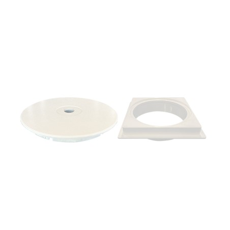 Marco cuadrado y tapa circular skimmer